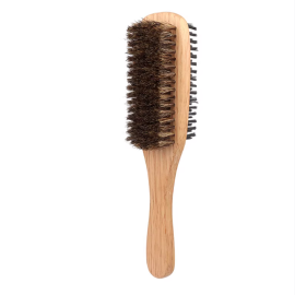 Two-sided Men’s Boar Bristle Grooming Brush for Beard & Hair Tool