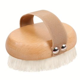 1 pck Easily Handheld Wooden Dry Brushing Body Brush for Hair