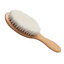 Natural Wool  Lint Brush with Beech Wood Handle, Gentle Cleaning & Dusting Tool for Clothes, Furniture & Hair Removal
