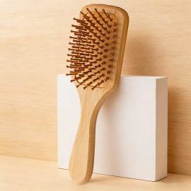 Bamboo Paddle Hair Brush – Natural Scalp Massager for Hair Style