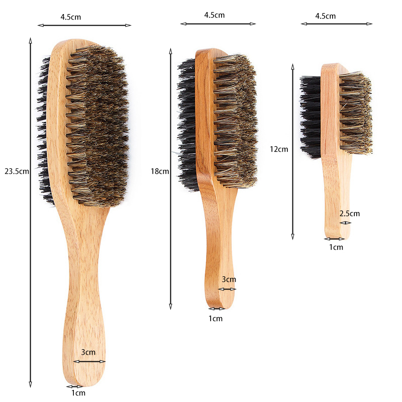 Dual Sided Beard Brush – Bristle Beard Brush for Men’s Grooming - 图片 2