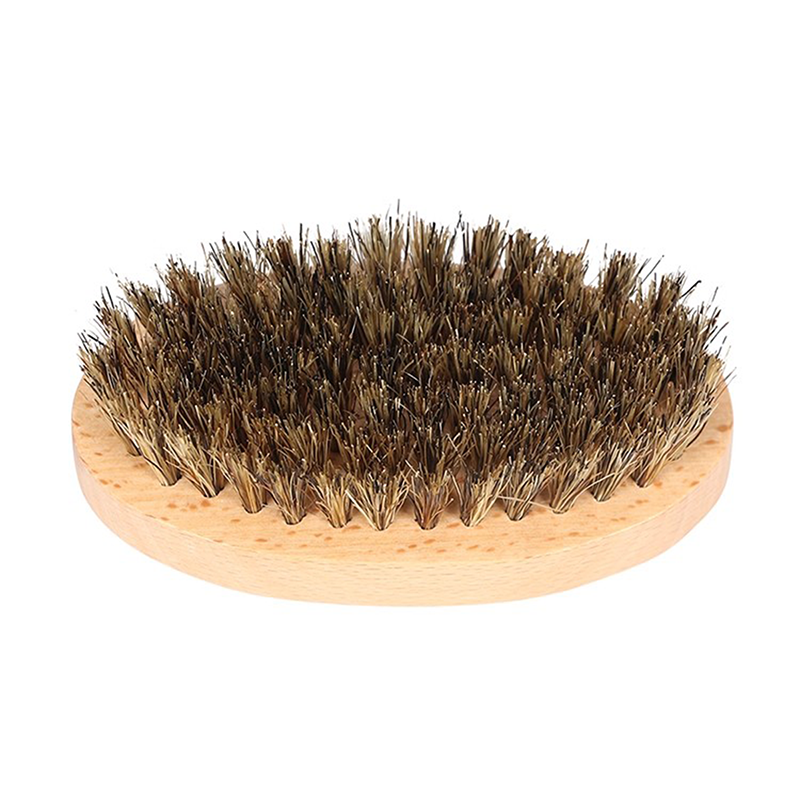 Natural Wood Boar Bristle Beard Brush-Enhance Clean For Beard - 图片 3