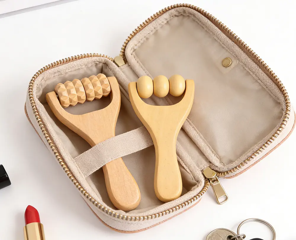 Handheld Wooden Massage Roller
