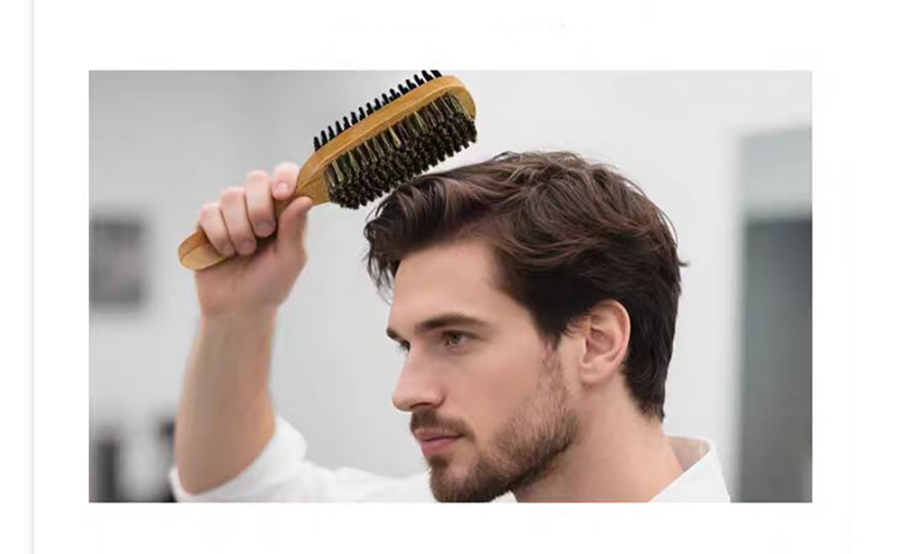 Bamboo Boar Bristle Beard Brush