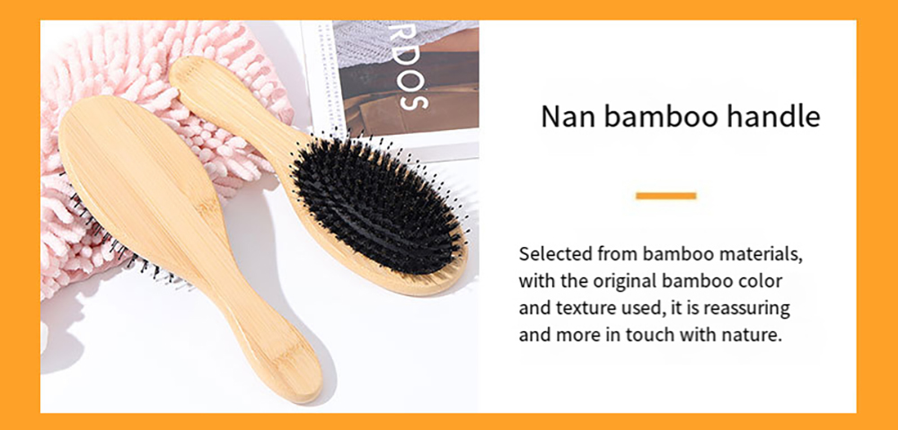 Bamboo Boar Bristle Hair Brush