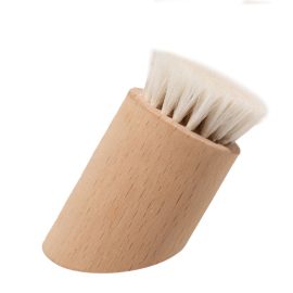 Wooden Bristle Goat Hair Facial Brush Cleaning & Makeup Brush