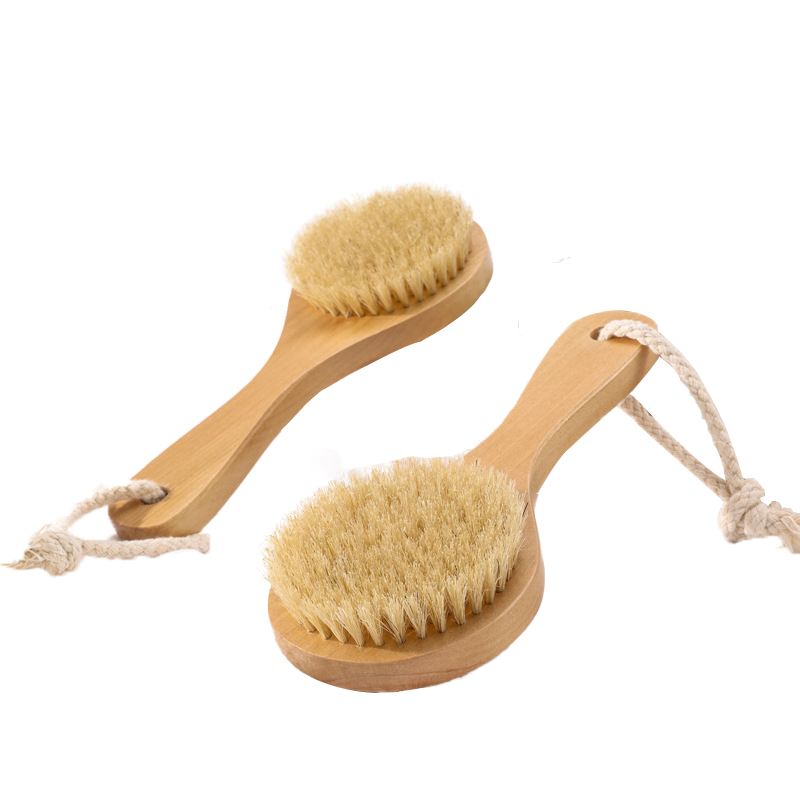Dry Exfoliating Wood Body Brush Tool for Shower&Skincare Clean - 图片 2