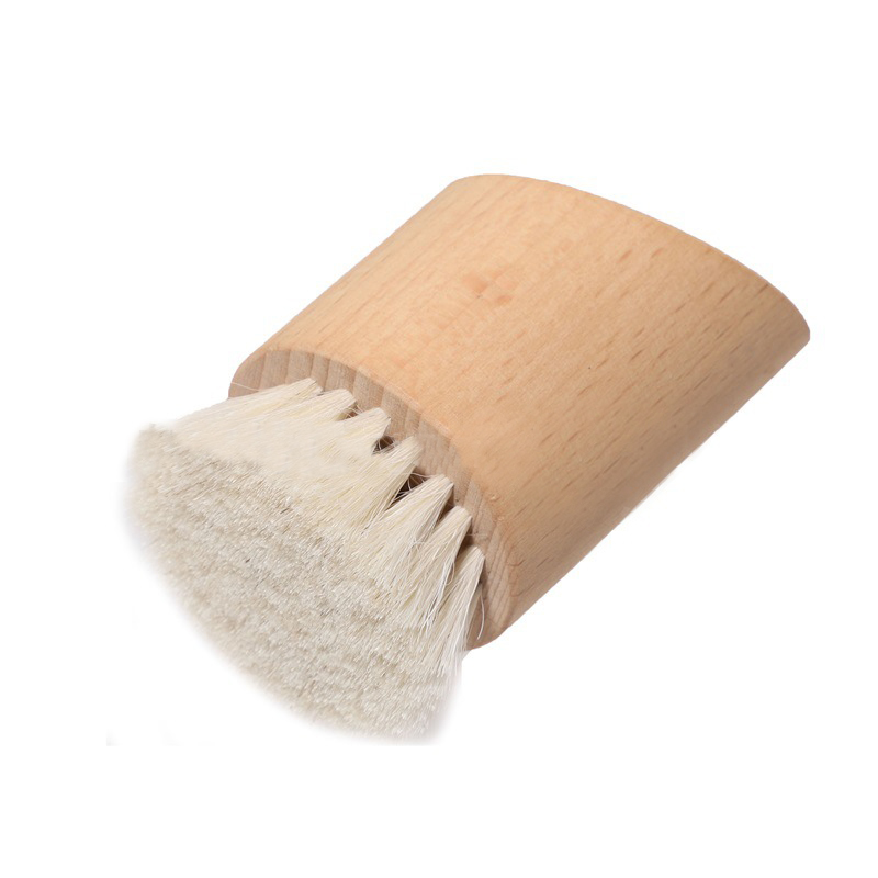 Wooden Bristle Goat Hair Facial Brush Cleaning & Makeup Brush - 图片 3