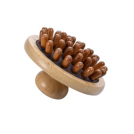 Nice Bamboo Body Massage Brush-Dry Brush for Skin Exfoliation