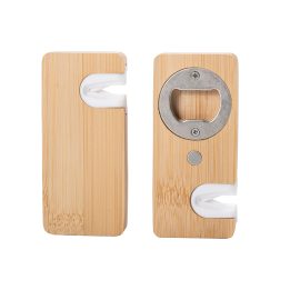 Fridge-Hookable Bamboo Bottle Opener-Beer Opener for Kitchen
