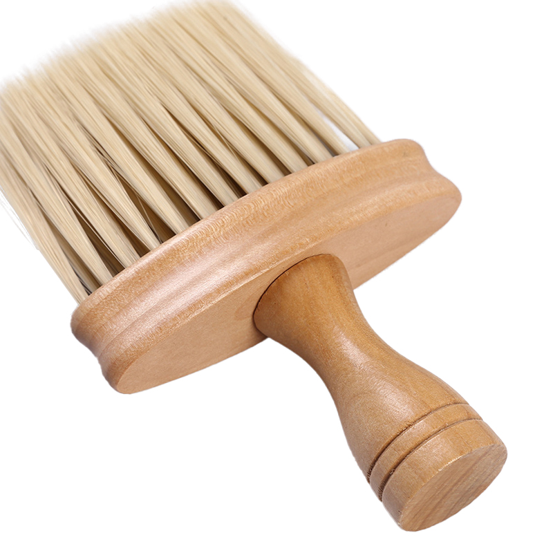 Wooden Soft Hair Dust Brush Clean Tool for Keyboard&Car Interior - 图片 3