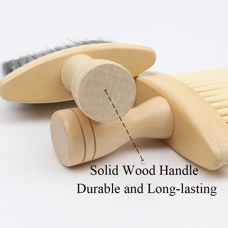 Wooden Soft Hair Dust Brush Clean Tool for Keyboard&Car Interior - 图片 5
