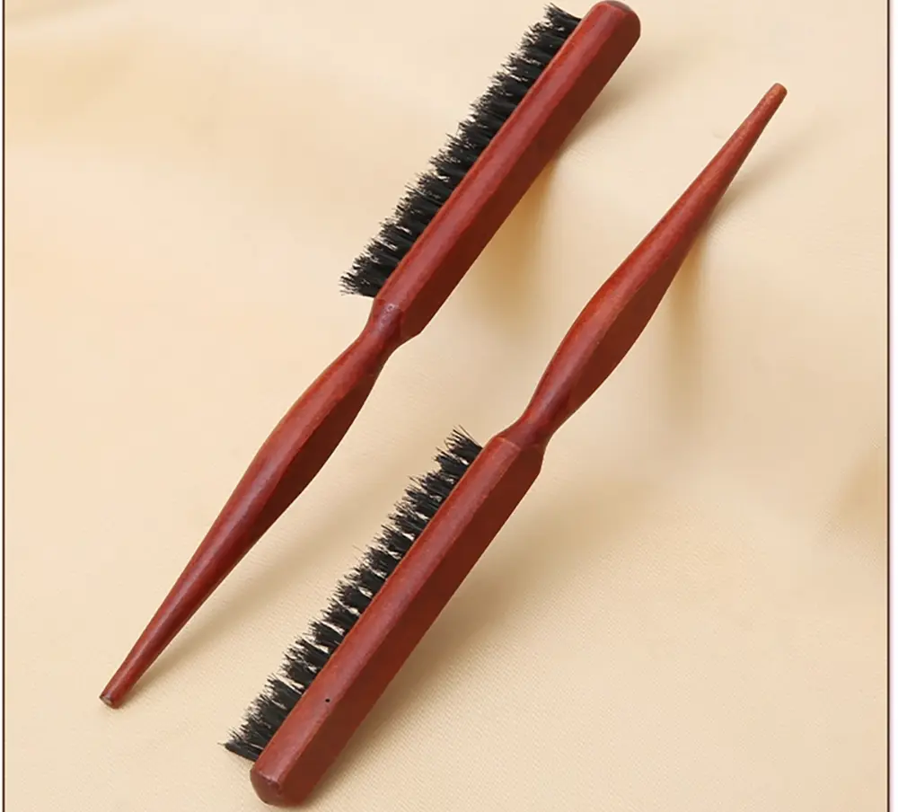 Wooden Boar Bristle Teasing Brush