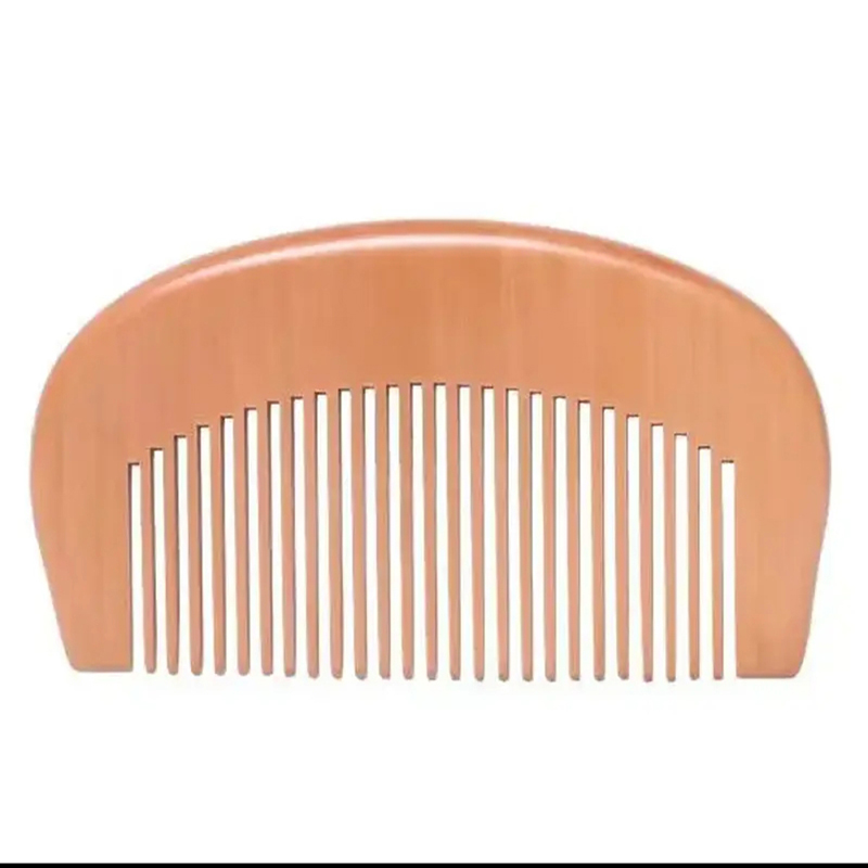 Crescent Wooden Hair Comb-Anti-static Scalp Massage Comb Hair - 图片 2